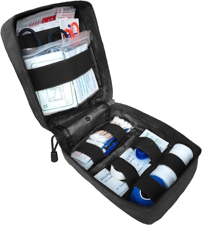 First Aid Kit EMT Medical IFAK Pouch, Molle Tactical Med Emergency Trauma Bag - Image 2