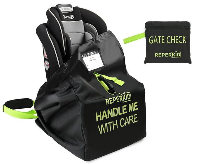 reperkid Car Seat Travel Bag for Airplane, Fits Most Convertible, Booster and by reperkid
