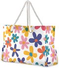 senya Large Beach Bags Totes Canvas Tote Shoulder Bag Soft Wave Water Resistant by senya