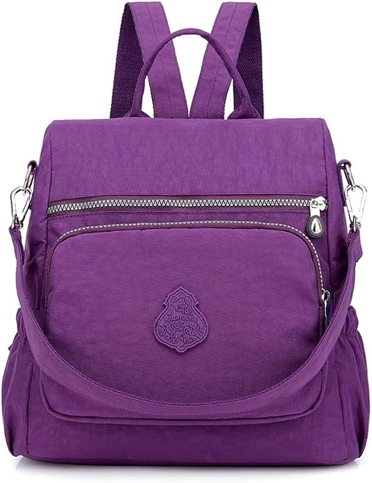 MINTEGRA Women Shoulder Backpack Multi-Pocket Nylon Purse Large Capacity by MINTEGRA