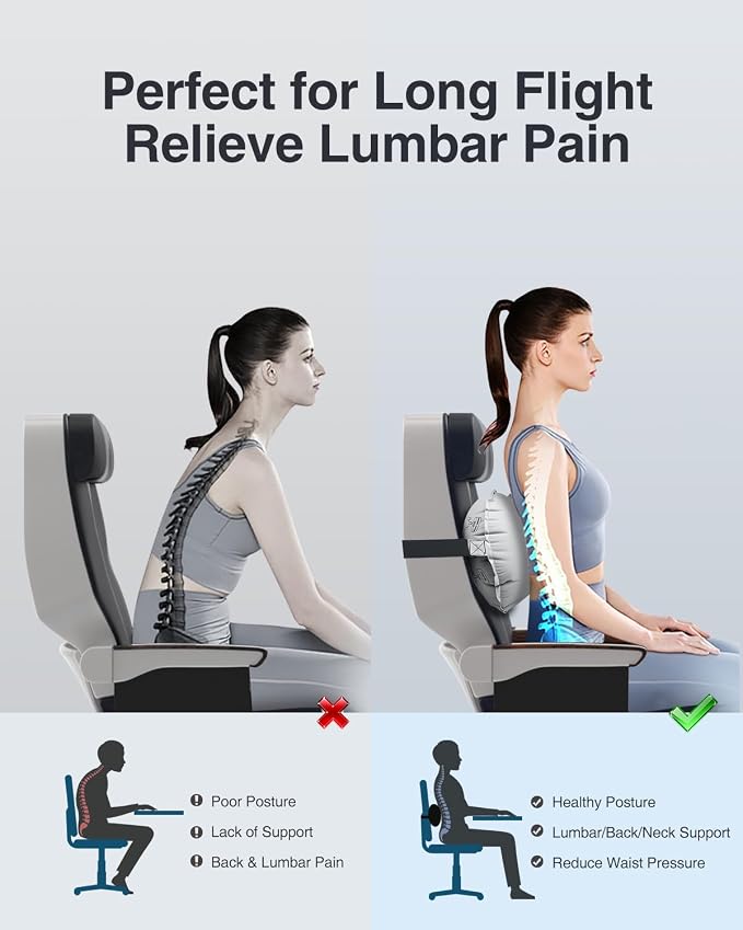 Luxtude Inflatable Lumbar Pillow - Image 2