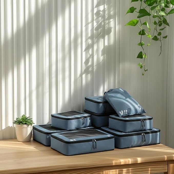 ECOHUB 7 Set Packing Cubes Tear-Resistant Luggage Packing Organizers - Image 8