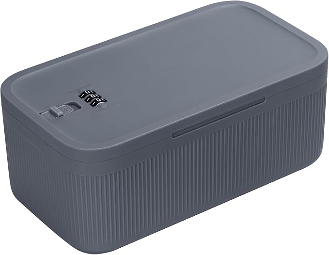 SANIDIKA Lockable Storage Box, Medicine Lock Box, Medical Lockbox, Cell Phone by SANIDIKA