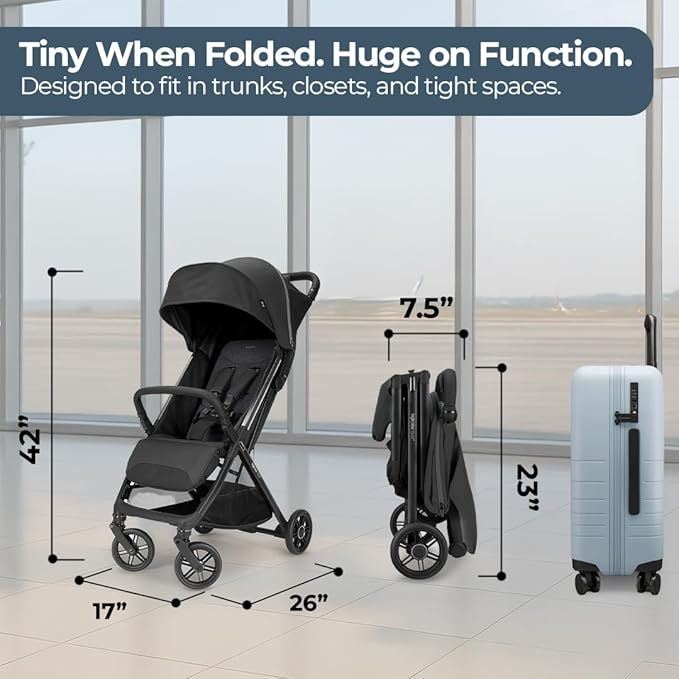 Inglesina Quid³ Stroller, Cosmic Black - Image 10