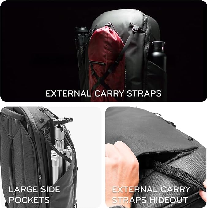 Peak Design Travel Backpack 45L, Expandable 35-45L Design, Rear and Top Access - Image 6