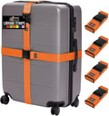 GORILLA GRIP Heavy Duty 4 Pack Adjustable Luggage Straps by GorillaGrip
