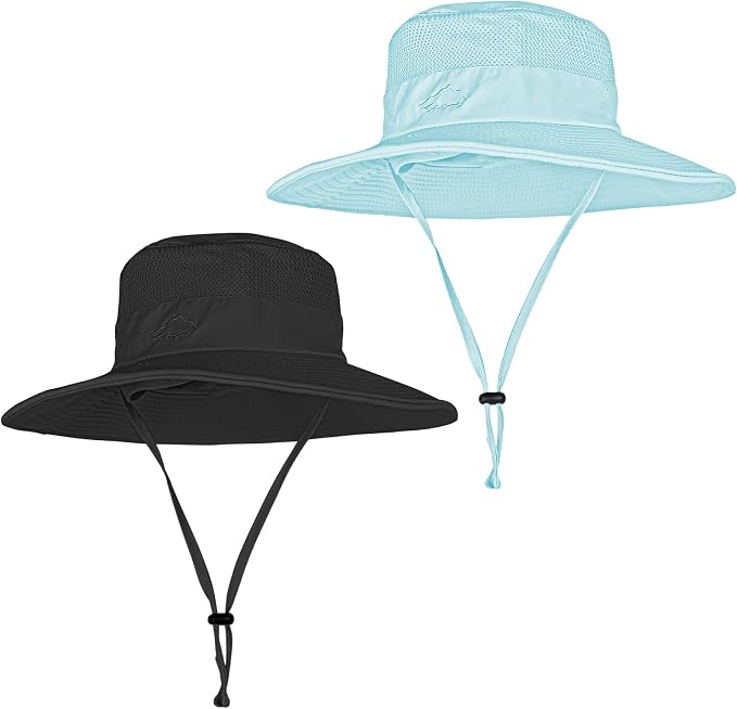 Sun Hats for Men Women Fishing Hat UPF 50+ Breathable Wide Brim Summer UV by Rosoz
