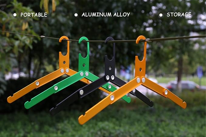 Hikeman Travel Hangers Metal Heavy Duty Folding Hangers - Image 3