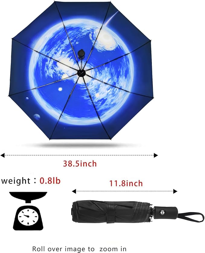 SY COMPACT Travel Umbrella Windproof Automatic Umbrellas Small Compact UV Sun - Image 2
