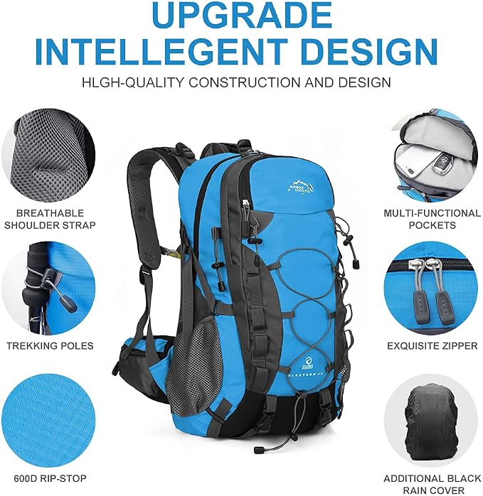 INOXTO lightweight Hiking Backpack 35L/40L Hiking Daypack - Image 3