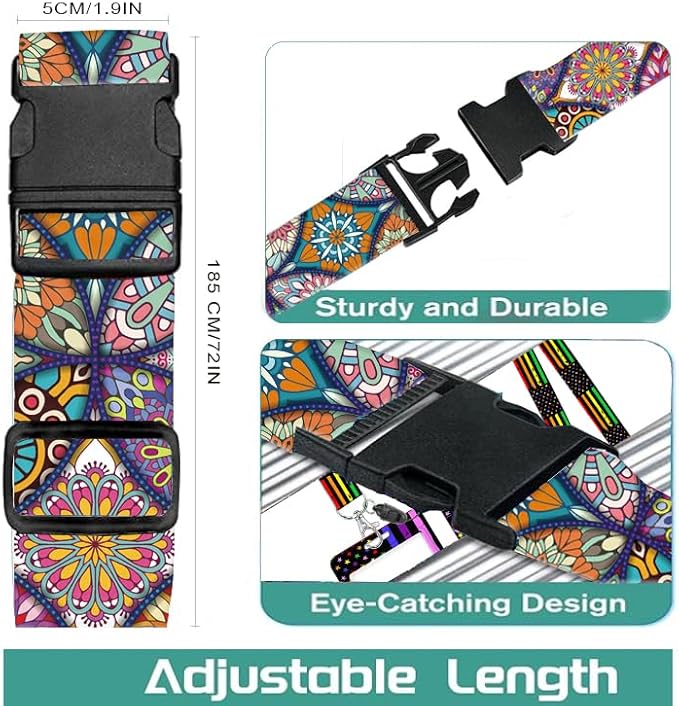 Luggage Straps for Suitcases Travel Belt Accessories, Cute Suitcase Strap - Image 2