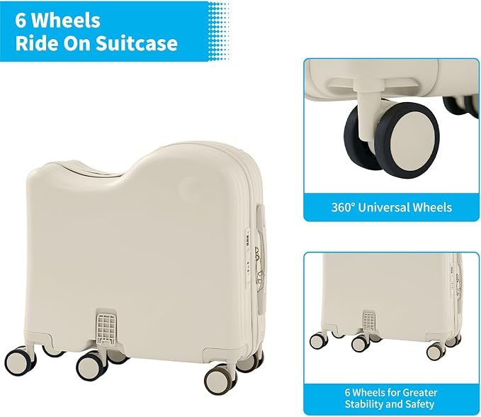 TABU Ride-on Luggage with Handbag - Image 6