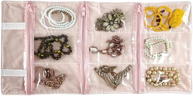 Travel Jewelry Roll Bag Portable Organizer Pouch - Image 6