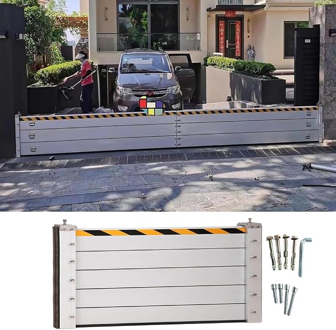 Reusable Flood Barrier, 3/4/5/6/7/8/9/10/11/12/13ft Long Heavy Duty Aluminum by Unknown