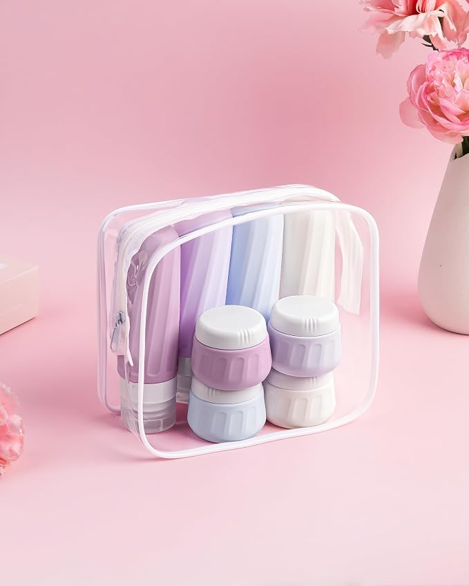 Travel Bottles for Toiletries 8 Pack, Travel Size Toiletries, Tsa Approved - Image 7