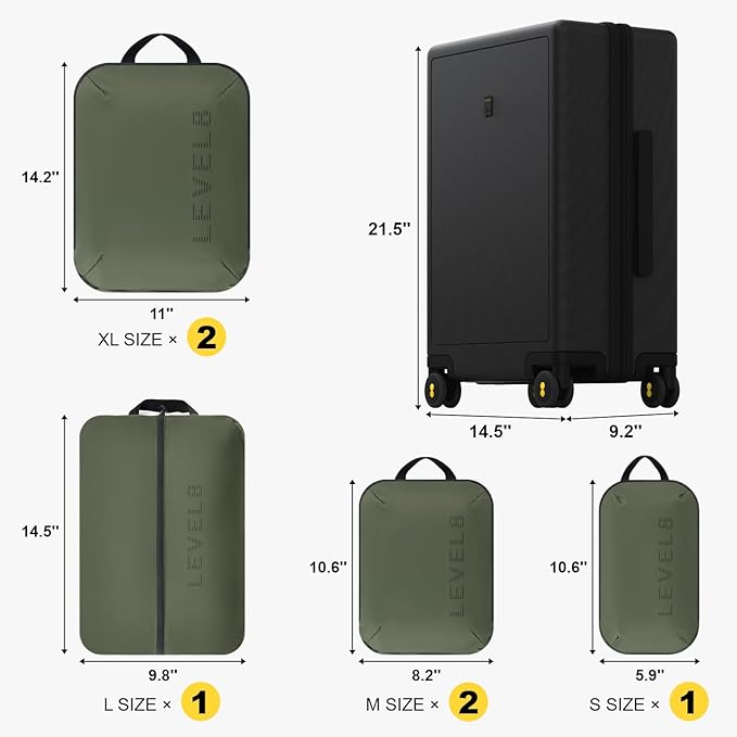 LEVEL8 Carry on Luggage Airline Approved, Small Carry on Suitcases - Image 2