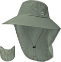 Sun Hat for Men Women with Neck Flap, UPF 50+ UV Protective Hiking Fishing Hats by ZOORON