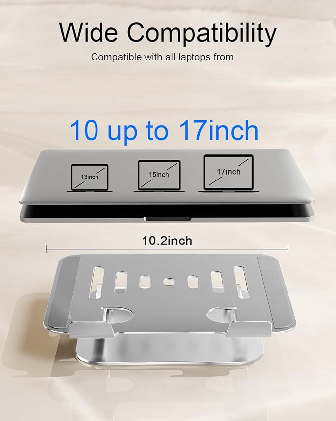 Laptop Stand for Desk Adjustable Computer Stand Foldable Laptop Riser Notebook - Image 6