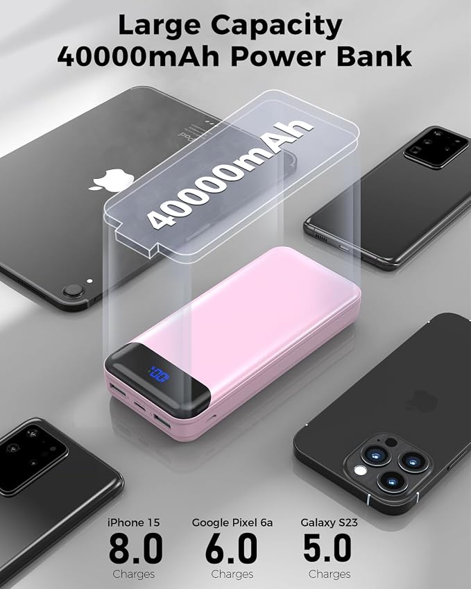 Portable Charger Power Bank 40000mAh Powerbank PD 30W and QC 4.0 Fast Charging - Image 3