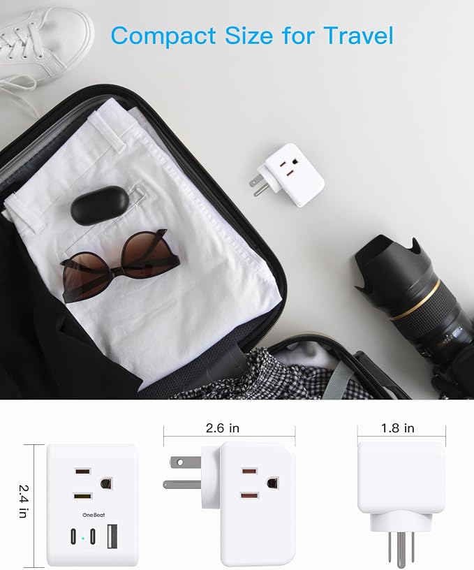 Multi Plug Outlet Extender, Power Strip Non Surge Protector Electric Outlet - Image 5