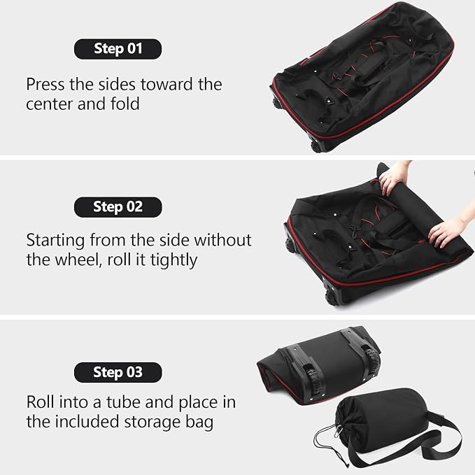 110L/140L Expandable Soft-Sided Foldable Duffle Bag - Image 5