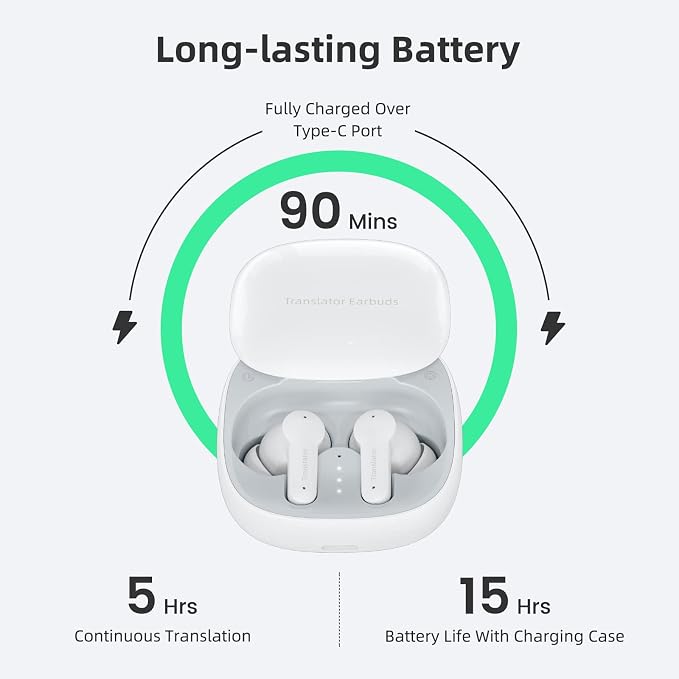 M3 Translator Earbuds Language Translator Device Sliding Design Support 144 - Image 7