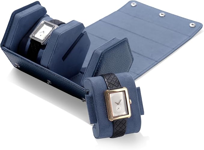 Oirlv Luxury Hexagonal Leather Watch Travel Case Watch Organizer Case - Image 2