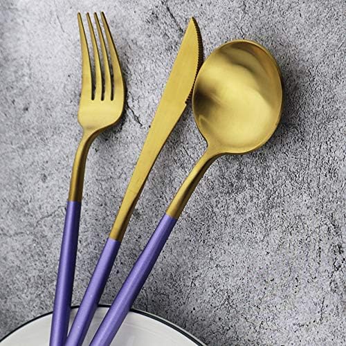 Gugrida 20-Piece 18/10 Stainless Steel Flatware Silverware, Luxury Dinnerware - Image 7