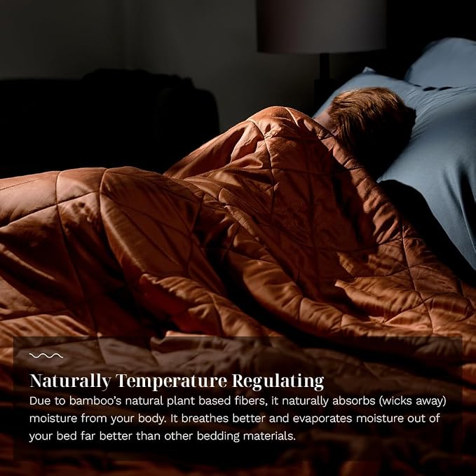 LUXOME Lightweight Blanket | 100% Rayon from Bamboo Fabric & Fill | King/Cal - Image 5