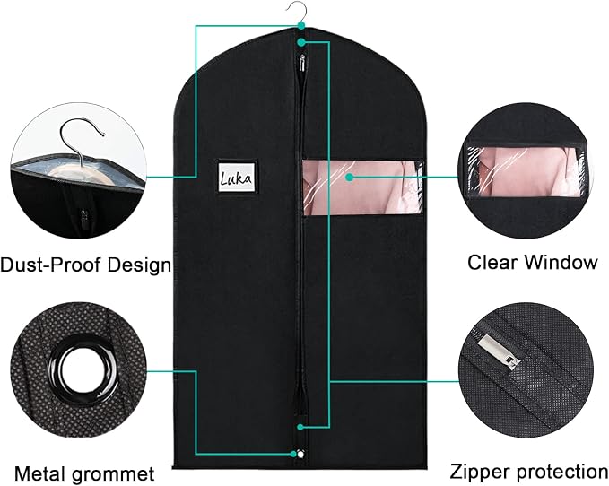 Univivi 16 Pack Suit Bags Garment Bag - Image 3
