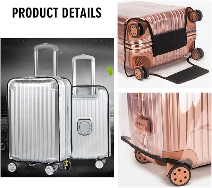 2pcs Clear PVC Suitcase Covers Protectors Transparent Luggage Cover Waterproof - Image 3