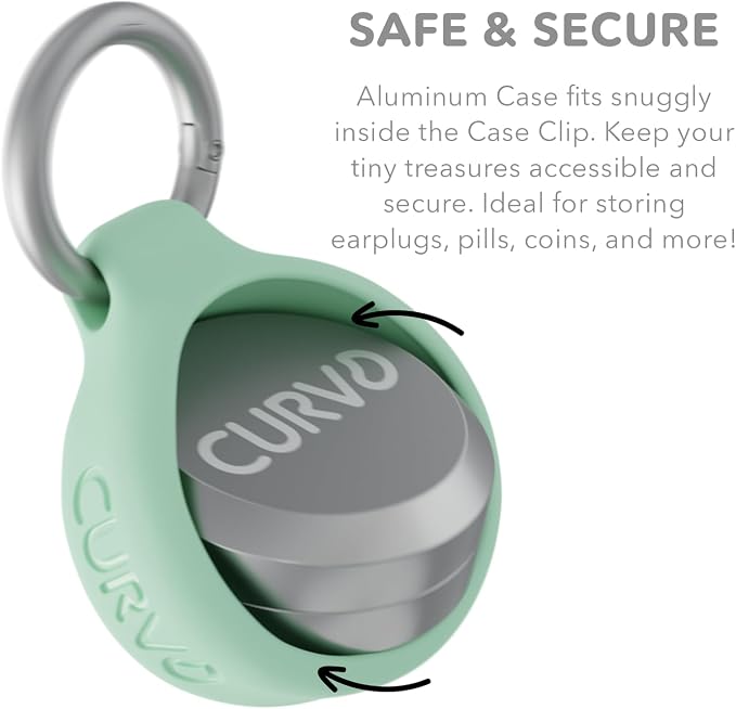 CURVD Premium Carrying Case – Durable Travel Keychain Container, Medicine Pill - Image 4