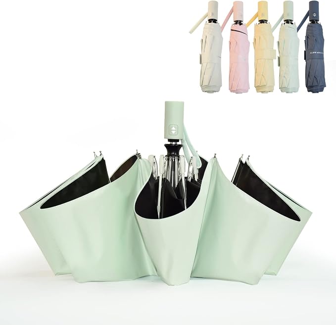 SY COMPACT Umbrella Automatic Travel Waterproof Light Folding Umbrellas Easy - Image 3
