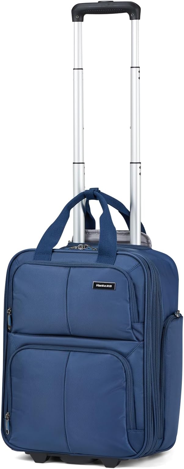 Hanke Softside Expandable Underseat Carry On Luggage by Hanke
