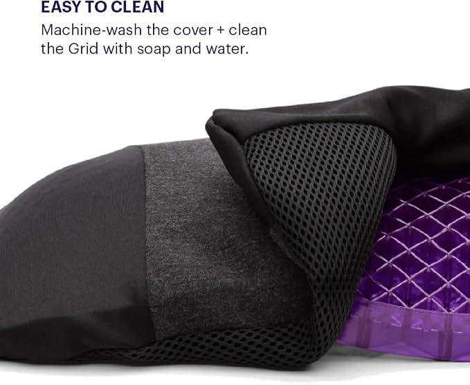 Purple Back Cushion | Pressure Reducing Grid Designed - Image 7