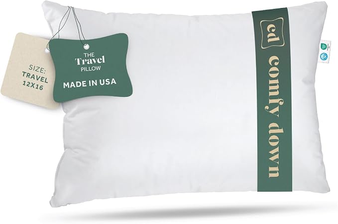 Goose Down Travel Pillow by ComfyDown