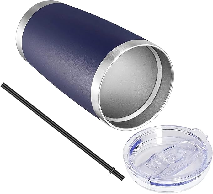 VEGOND 20oz Tumbler with Lid and Straw Stainless Steel Tumbler Cup Bulk Vacuum - Image 6