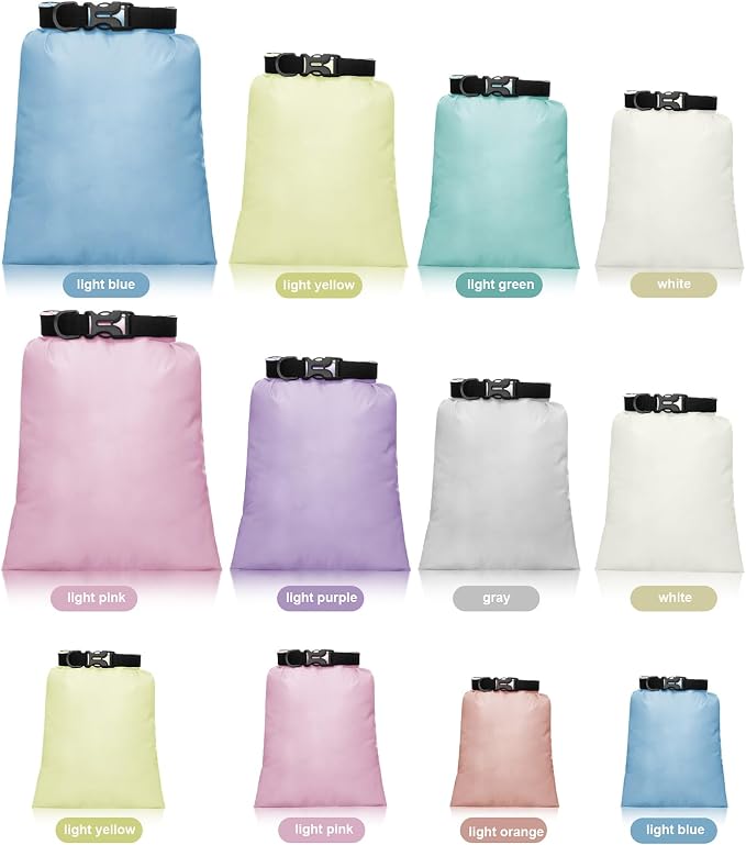 Shappy Waterproof Dry Bag Set 6 Sizes Lightweight Sacks and Long Adjustable - Image 3