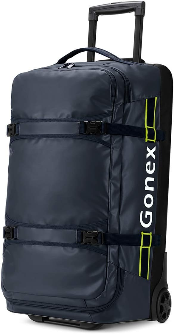 Gonex Rolling Duffle Bag with Wheels, 70L Water Repellent Wheeled Travel Duffel by Gonex