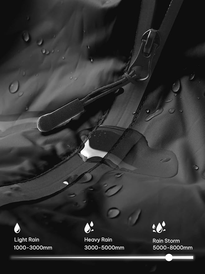 SaphiRose Unisex Rain Poncho Raincoat Hooded - Image 3