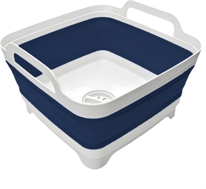 Collapsible Wash Basin 9L, Foldable Dish Tub by MontNorth