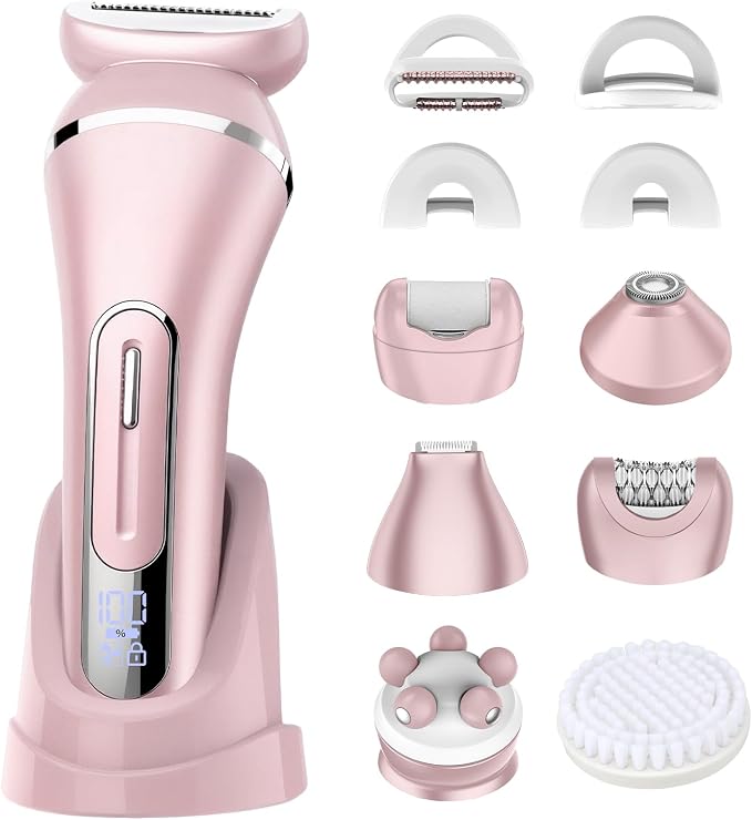 Electric Shavers for Women, 7 in 1 Hair Removal Kit by RESUXI