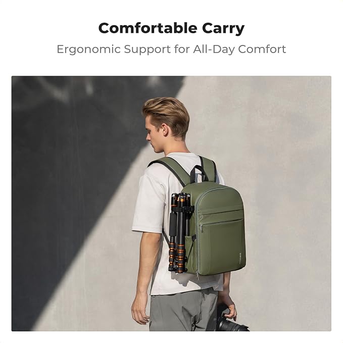 K&F CONCEPT Camera Backpack Bag, Professional DSLR/SLR/Mirrorless Camera Bag - Image 5