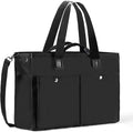 Closeable Tote Bag with 12 Pockets, Thick Bottom Support & Adjustable Strap by Bagenerous