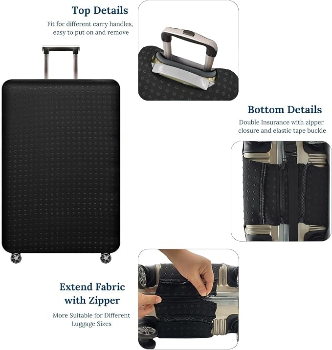 Luggage Cover, THome Protective Washable Suitcase Cover - Image 3