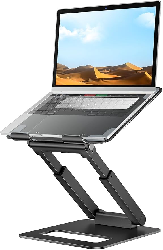 tounee Laptop Stand for Desk Adjustable Height, Telescopic Computer Stand by tounee