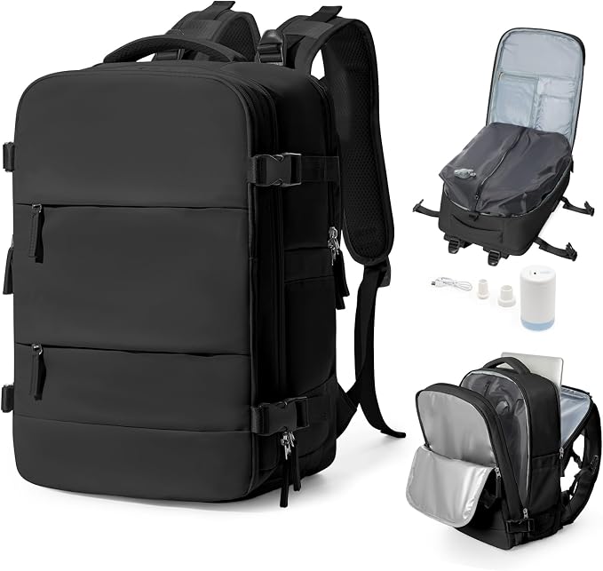 Vacuum Backpack Travel With Pump, Mochila De Viaje Compresion Al Vacio by bergsalz