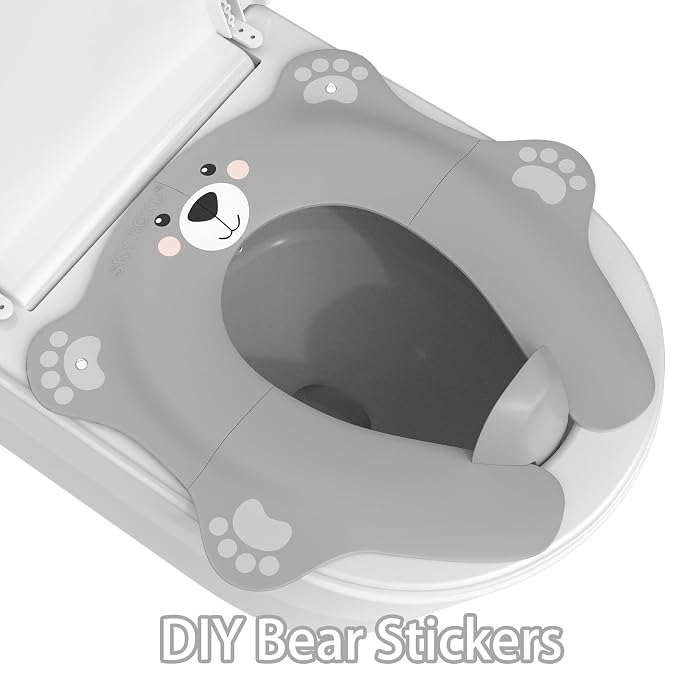 SKYROKU Foldable Kids Toilet Seat – Portable & Anti-Slip Travel Potty Training - Image 2