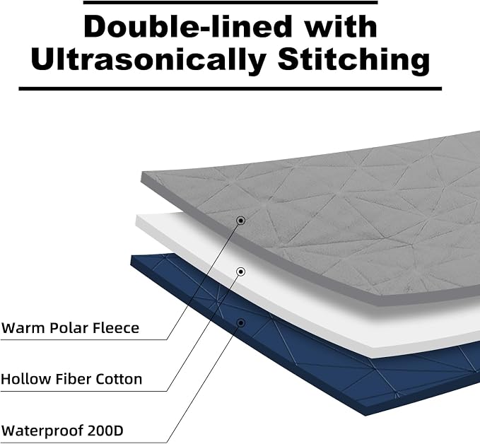 Outdoor Waterproof Blanket, Foldable Fleece Stadium Blanket - Image 5