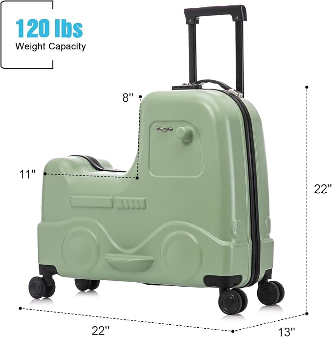 Apelila 22 inch Ride on Suitcase - Image 6